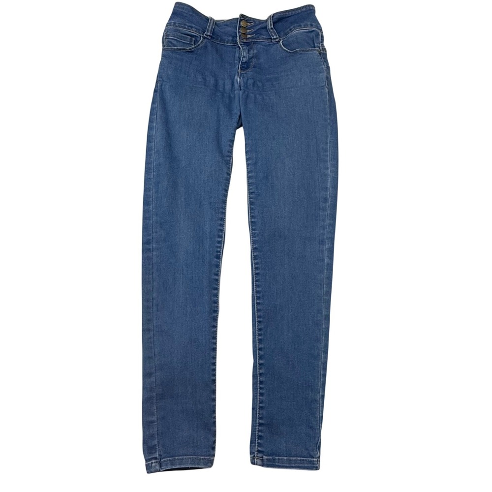 Wax Jean Butt I Love You Womens Skinny Jeans Med Wash High Rise Blue 93400 Sz 5
